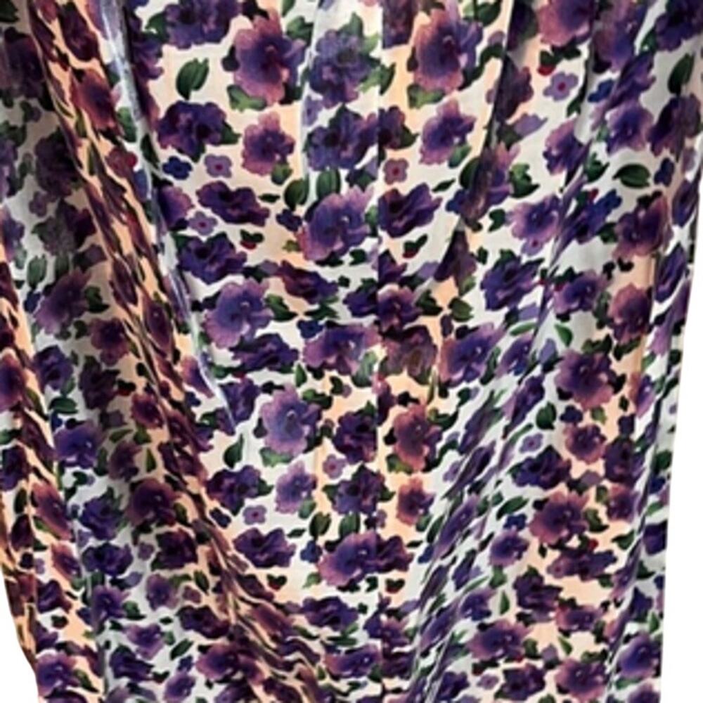 NWT Rumer Soraya Maxi Dress Women's Size XS Lilac Floral Satin Ruched Halter - Picture 5 of 11